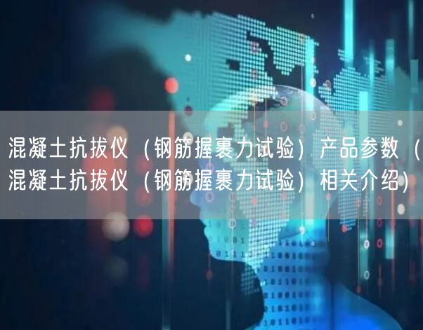 混凝土抗拔儀（鋼筋握裹力試驗）產(chǎn)品參數(shù)（混凝土抗拔儀（鋼筋握裹力試驗）相關介紹）(圖1)